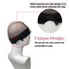 HD Lace Wig Cap with Adjustable Velvet Grip | Nude Wig Cap