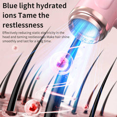 NNEDSZ Pink wireless Hair Dryer with Cold & Hot Air, Portable Large-Capacity Rechargeable Ionic Dryer, Fast-Drying, Lightweight and Compact for Home and Travel-3