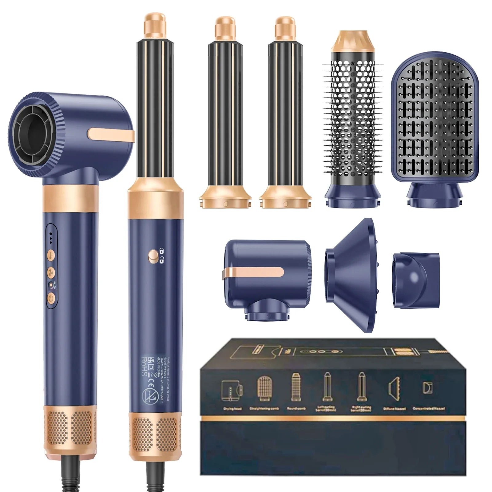7-in-1 Hair Dryer Brush & Styler -0