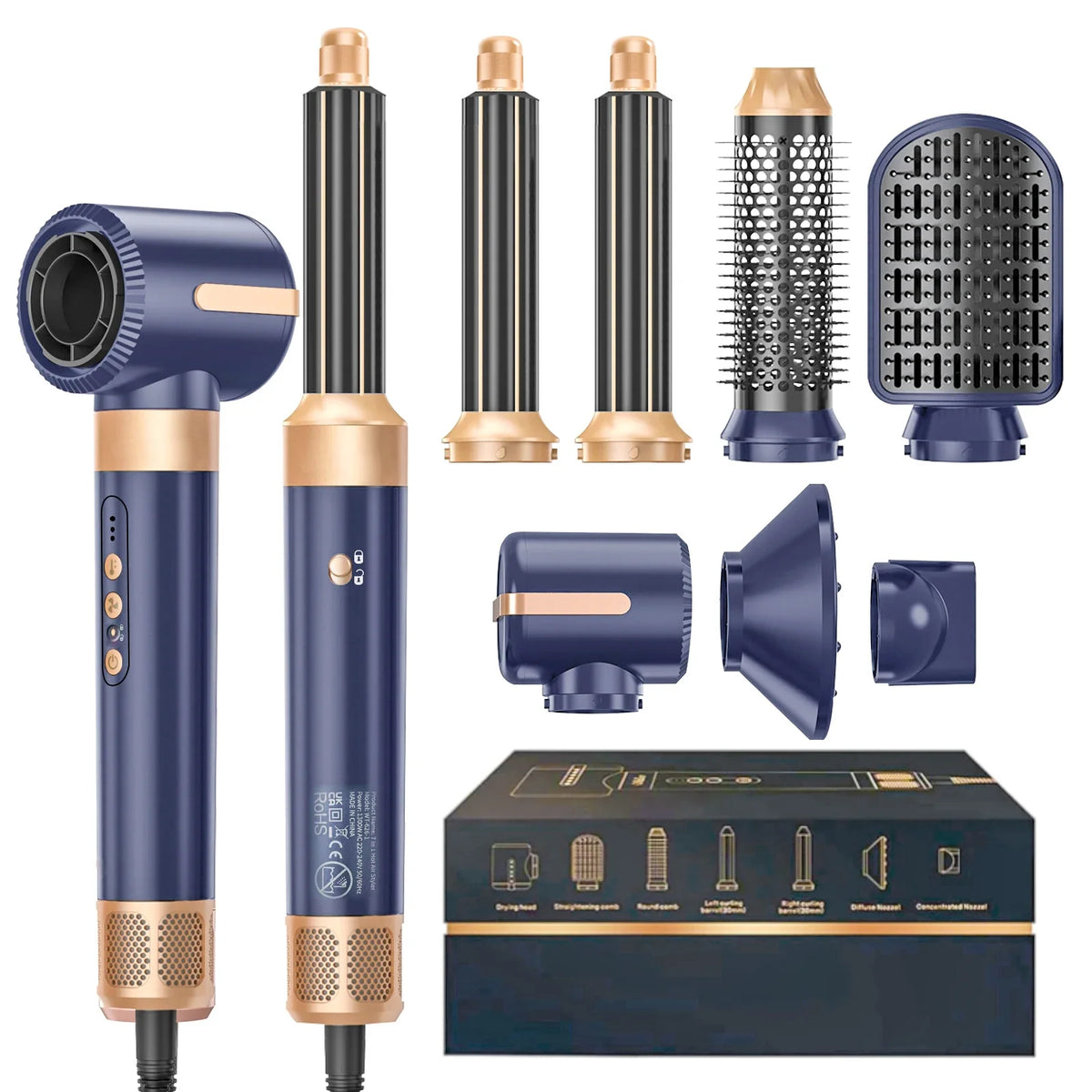 7-in-1 Hair Dryer Brush & Styler -0