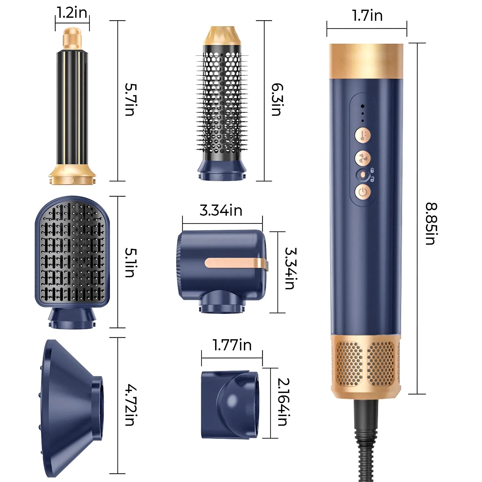 7-in-1 Hair Dryer Brush & Styler -2