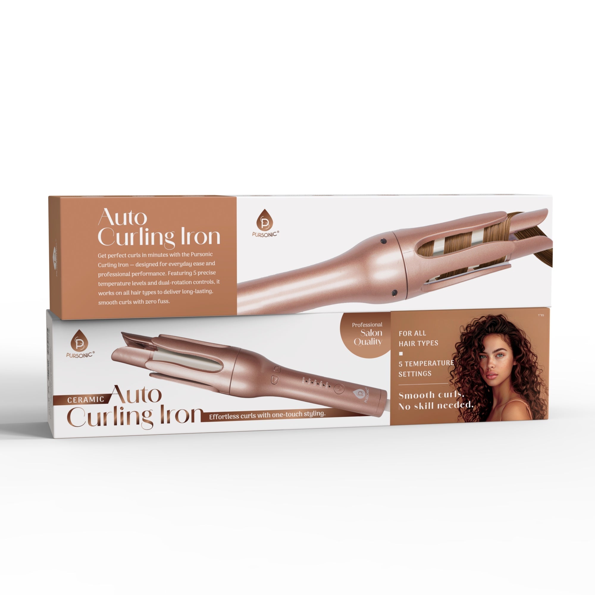 LED Scalp Therapy Brush + Professional Automatic Curling Iron