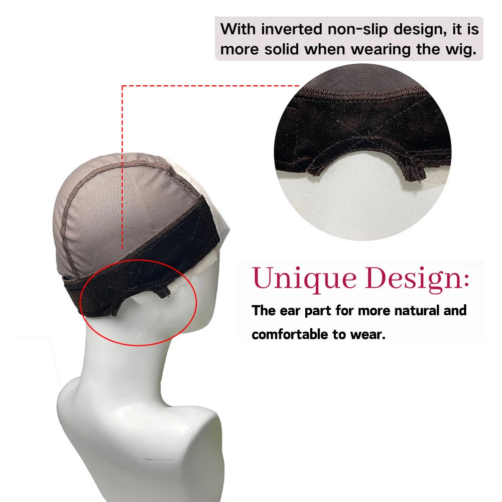 HD Lace Wig Cap with Adjustable Velvet Grip | Nude Wig Cap